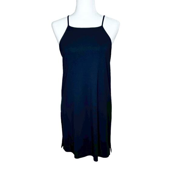 Theory Dresses & Skirts - Theory Black Square Neck Ranmire Knit Knee Length Sleeveless Dress NWT
